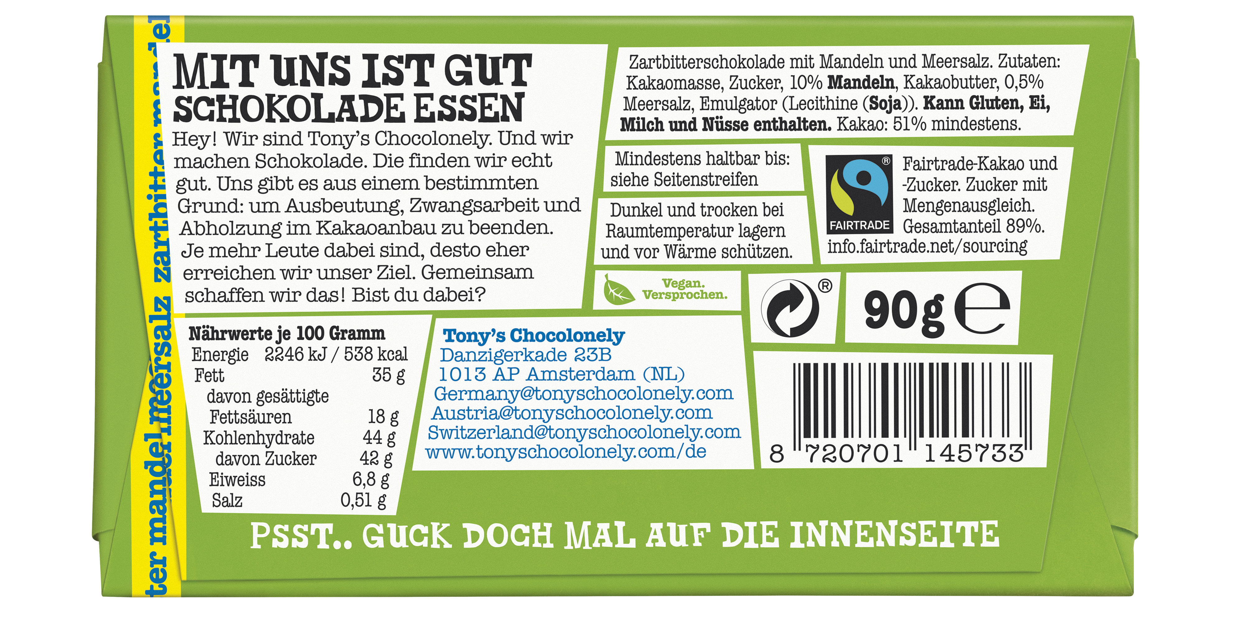 Zartbitter Mandel Meersalz