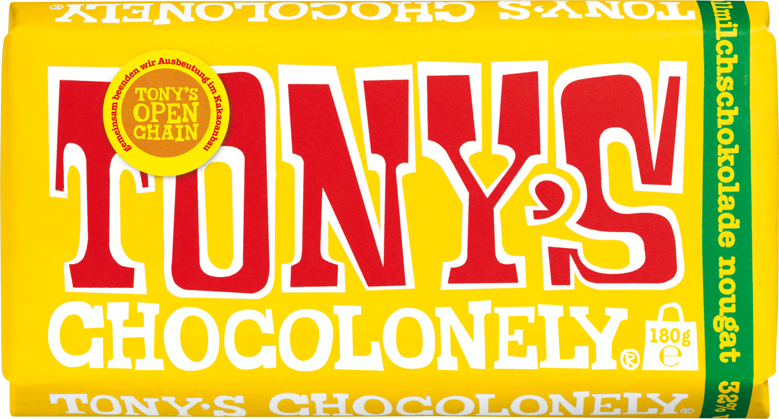 Vollmilchschokolade 32% Honig Mandel-Nougat-Tonys Chocolonely Austria