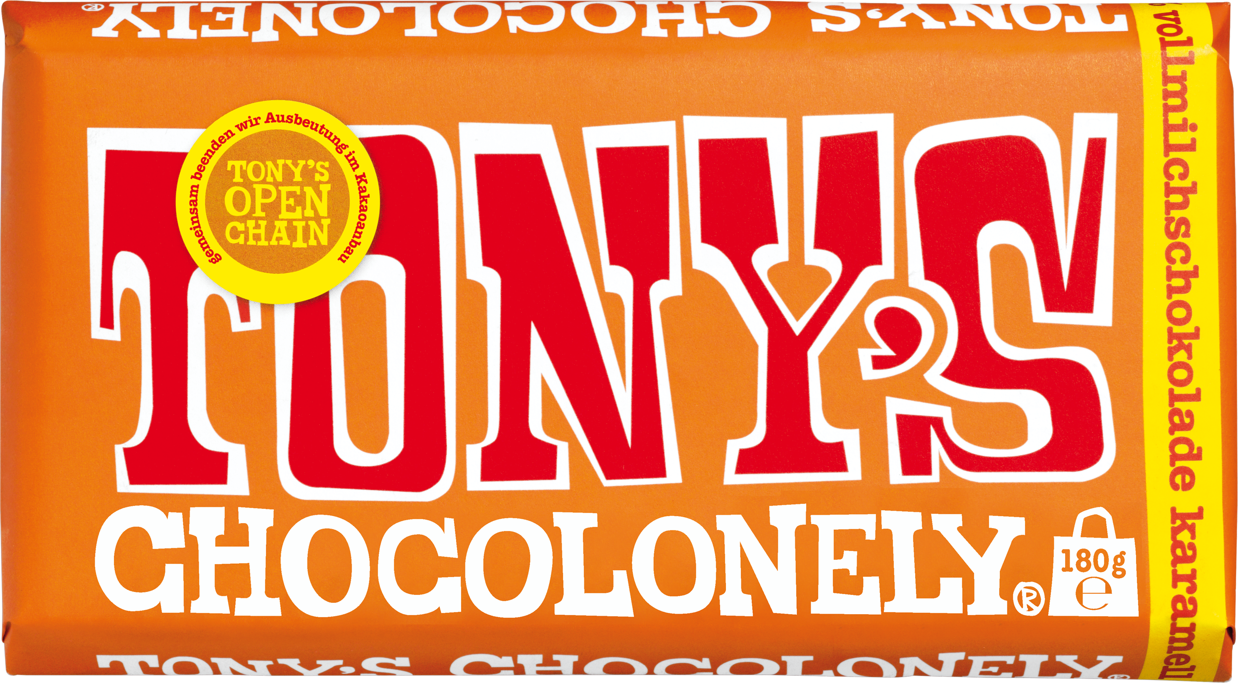 Vollmilchschokolade 32% Karamell Meersalz-Tonys Chocolonely Austria