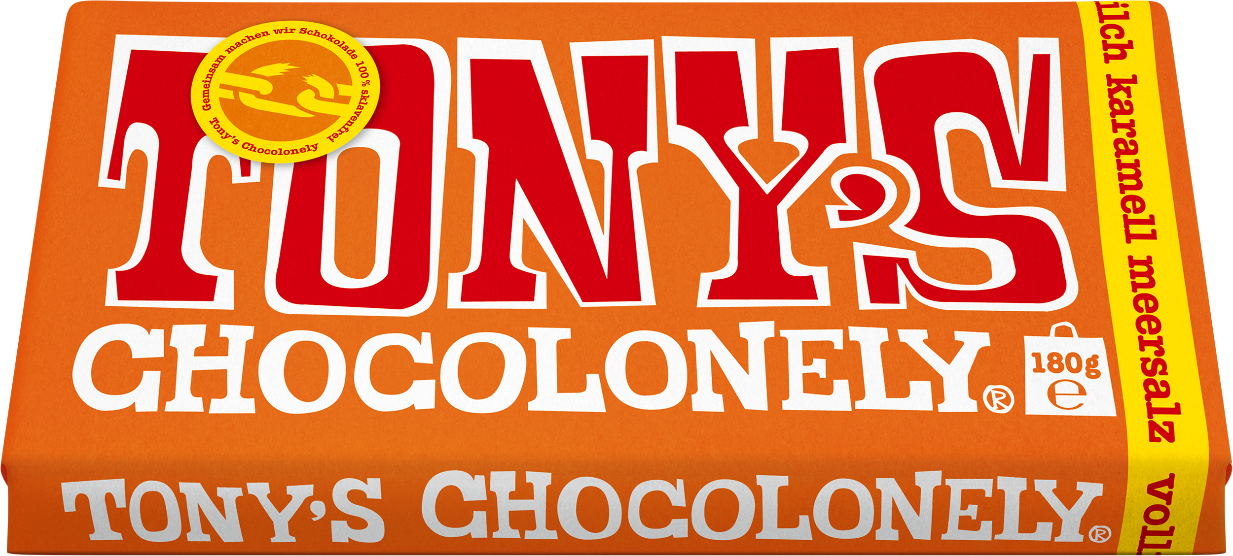 Vollmilchschokolade 32% Karamell Meersalz-Tonys Chocolonely Austria