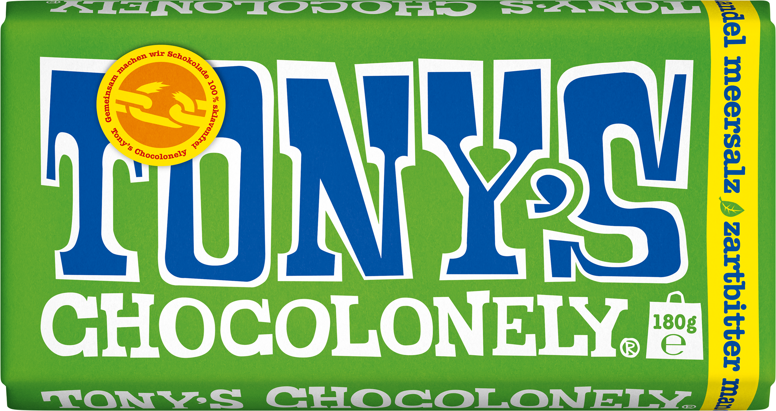 Zartbitterschokolade 51% Mandel Meersalz-Tonys Chocolonely Austria