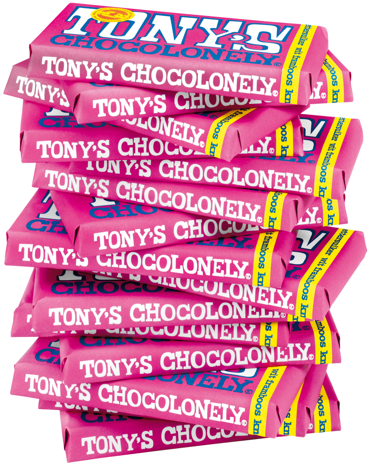 Weiße Schokolade mit Himbeere und Knisterzucker-Tonys Chocolonely Austria