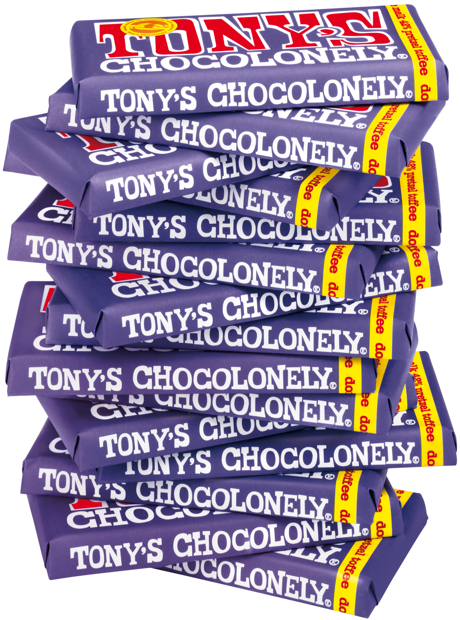 Dunkle Vollmilchschokolade 42% Brezel Toffee-Tonys Chocolonely Austria