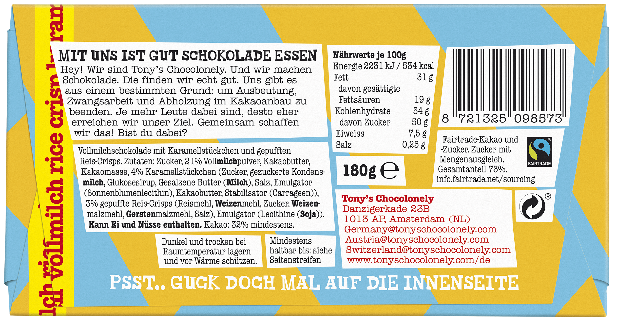 Vollmilch Rice Crisp Karamell