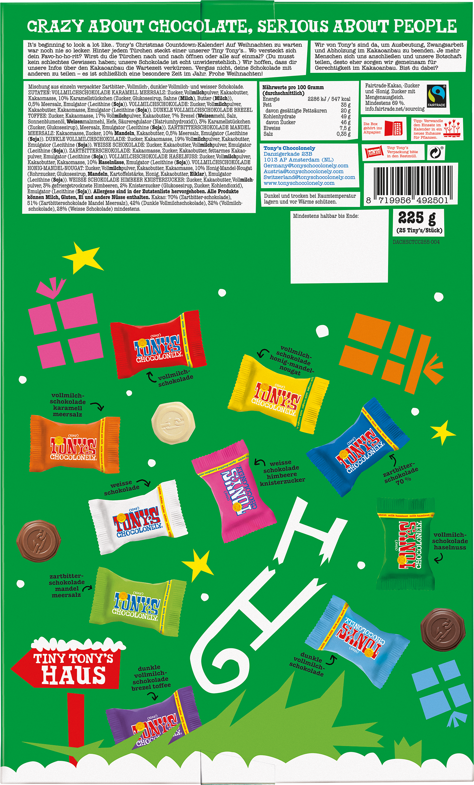 Countdown Kalender-Tonys Chocolonely Austria