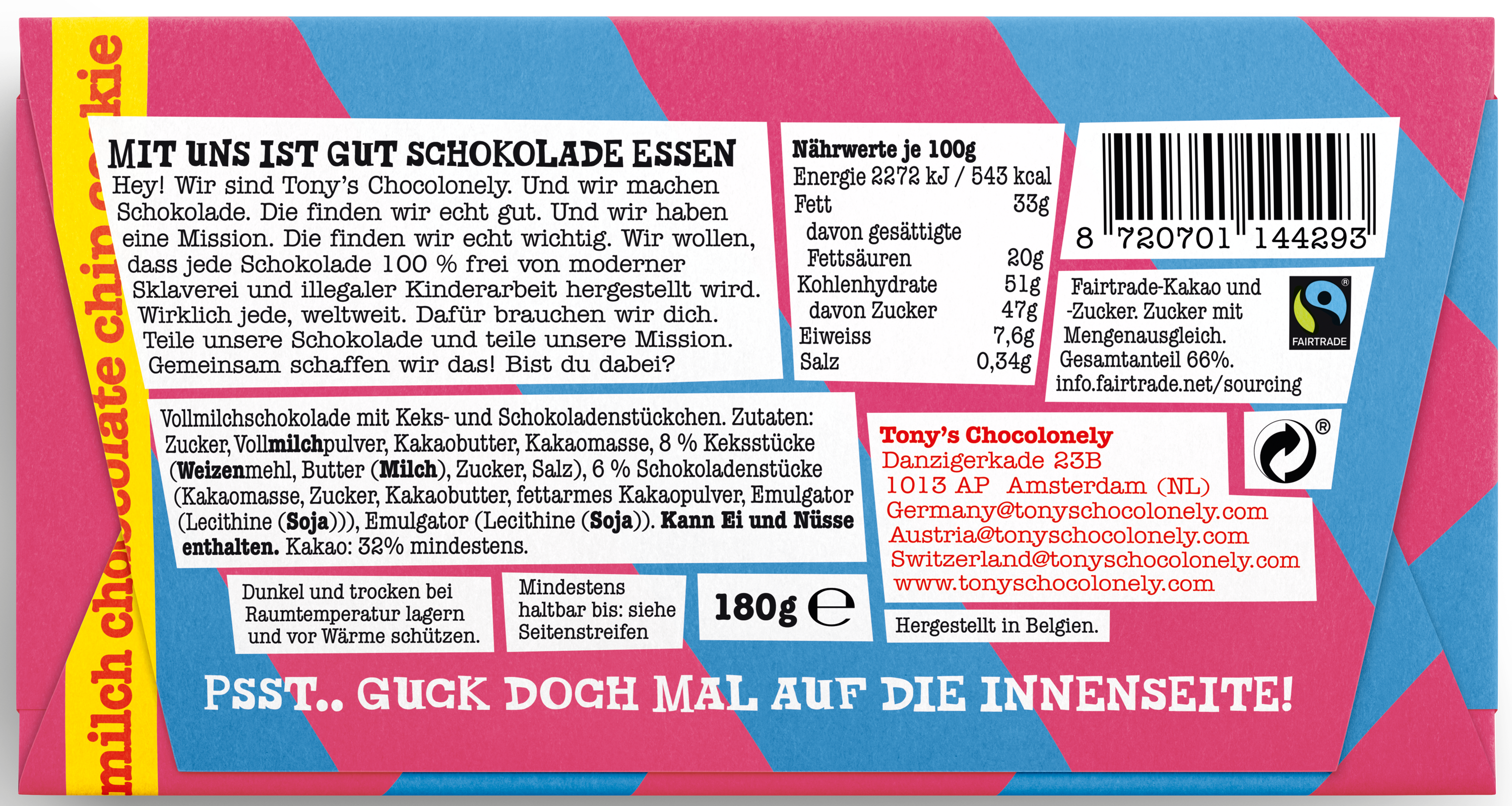 Chocolate Chip Cookie-Tonys Chocolonely Austria