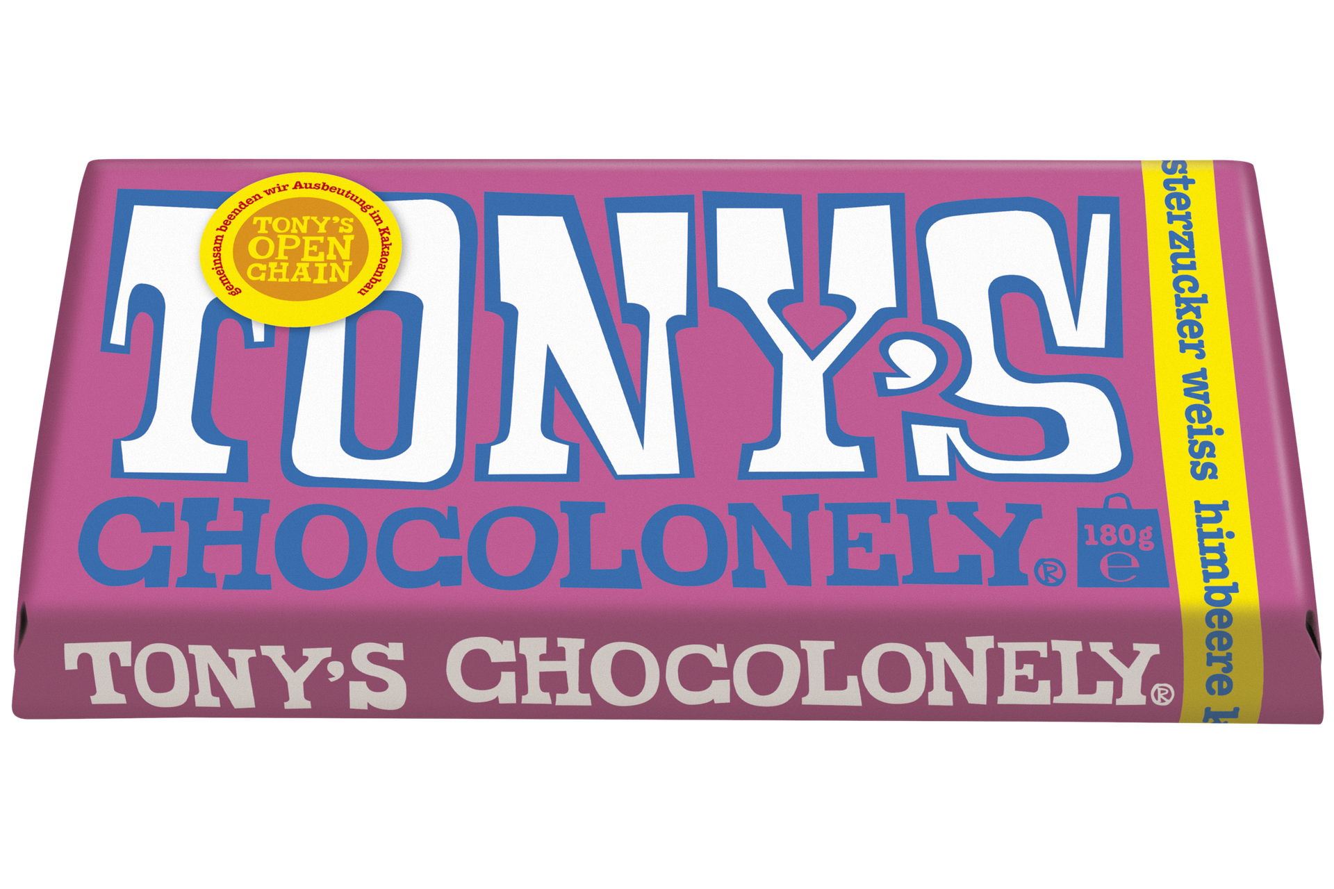 Weiße Schokolade mit Himbeere und Knisterzucker