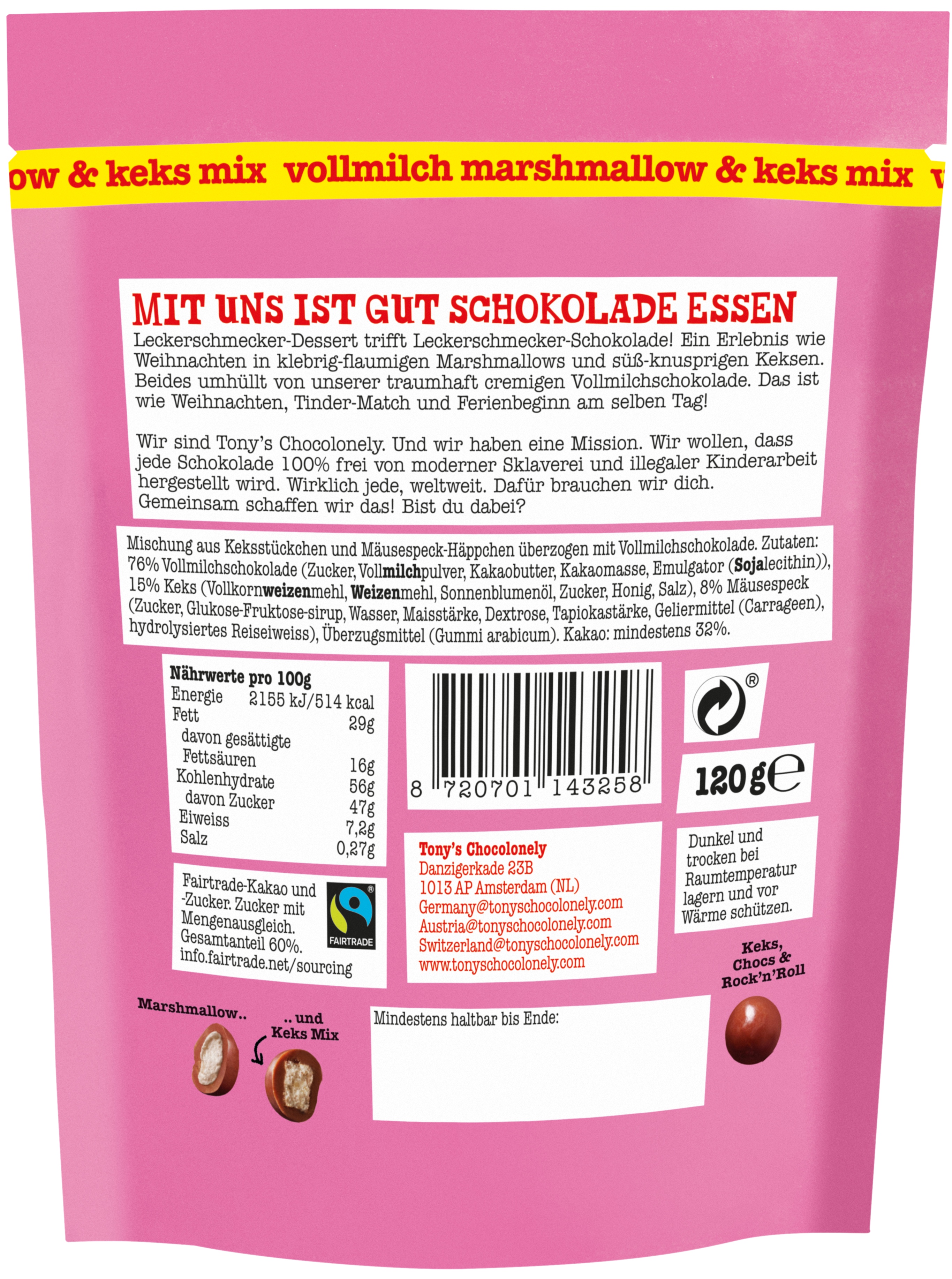 Lil’ Bits Vollmilch Marshmallow & Keks Mix