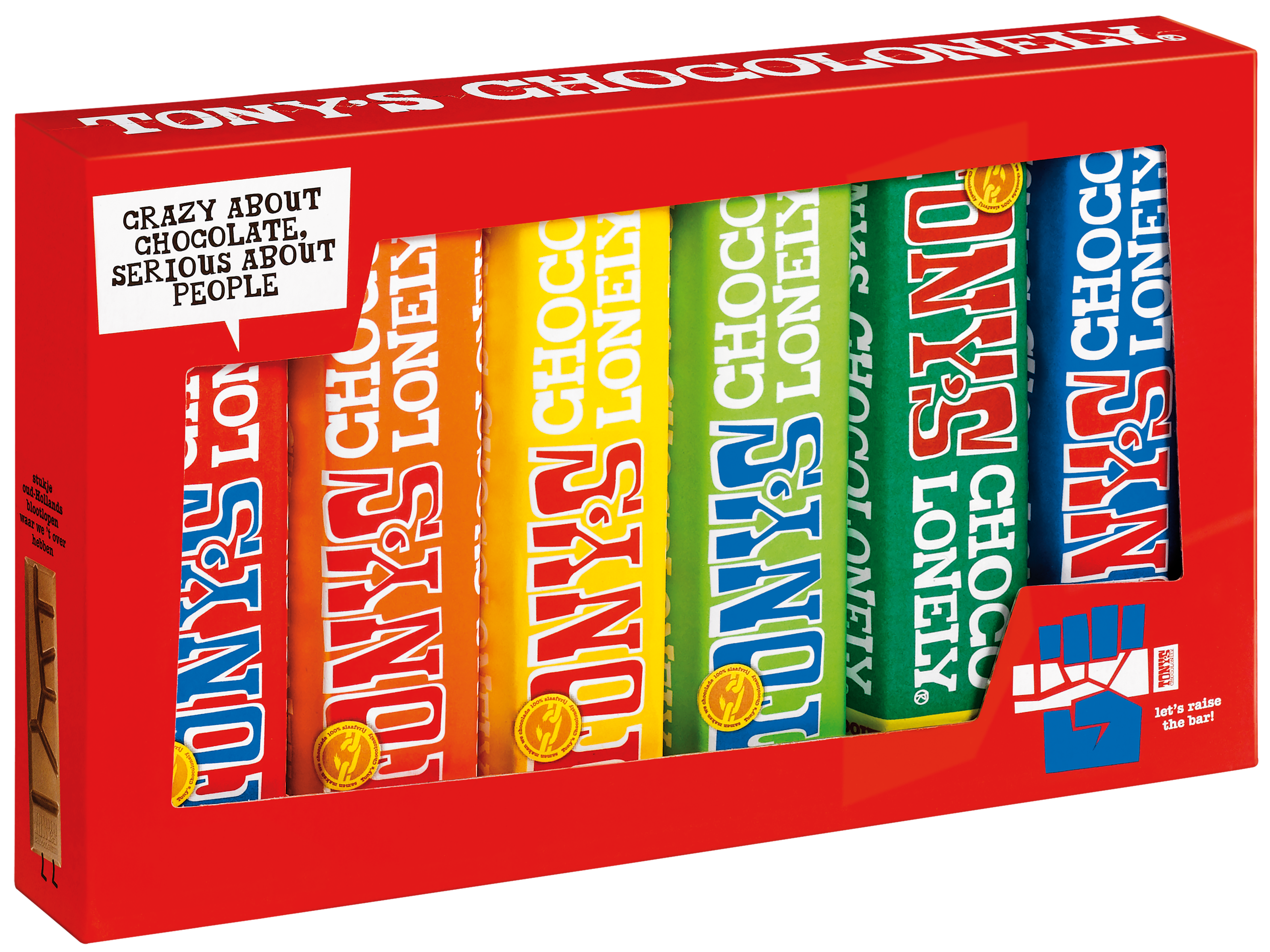 Rainbow tasting pack 6 bars 47/50g FT 12CU DACH-SC